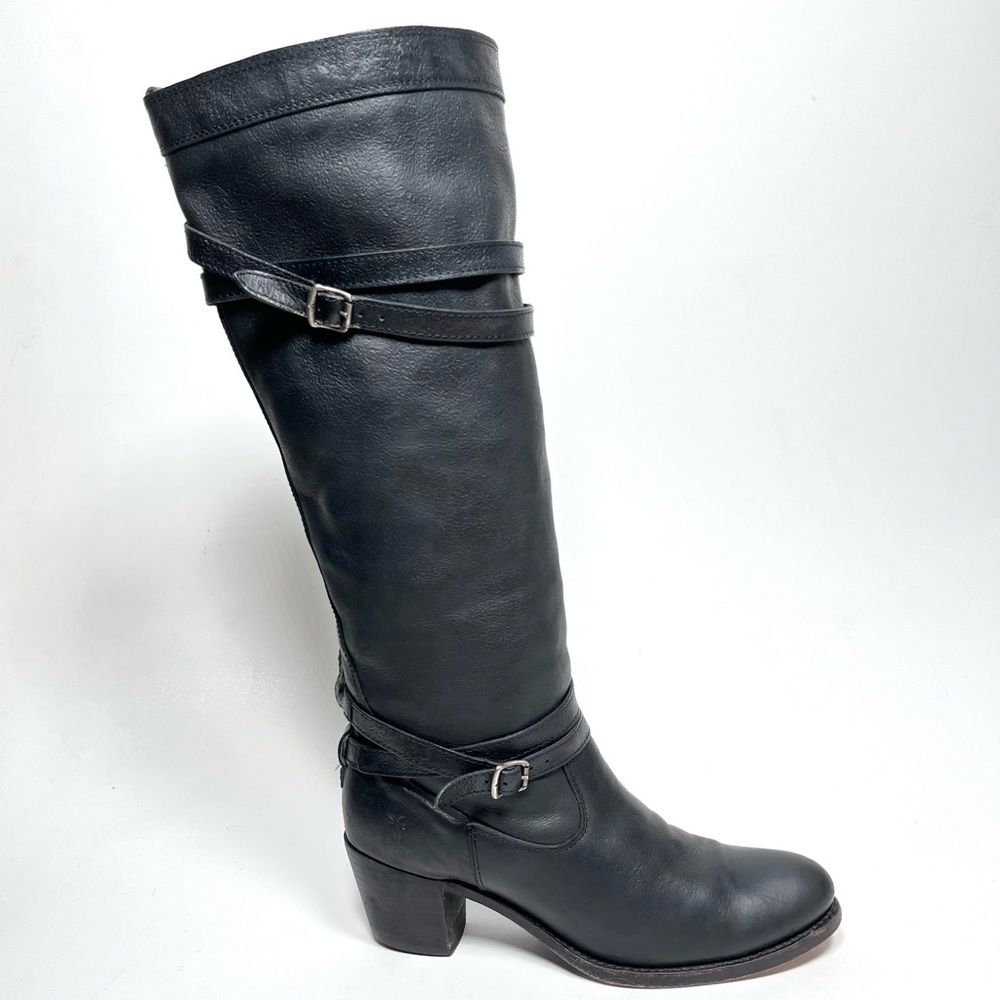 FRYE 💥💥💥 leather heel riding boots 9